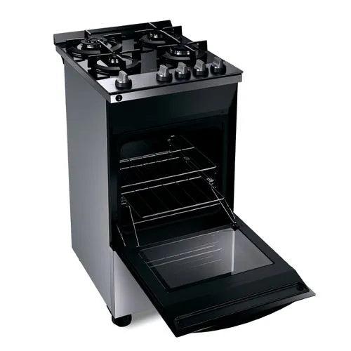 Fogão Brastemp 4 Bocas Inox com mesa de vidro, dupla chama e grill elétrico - BFO4VBR