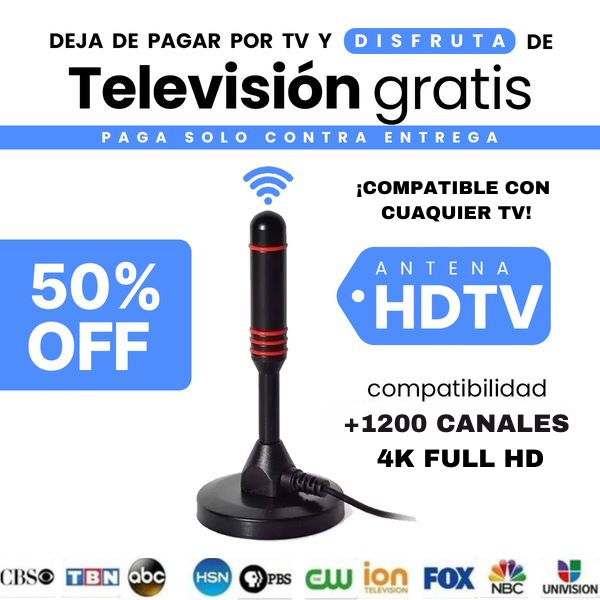 ANTENNA HDTV 4K / +12 mil canais 📡